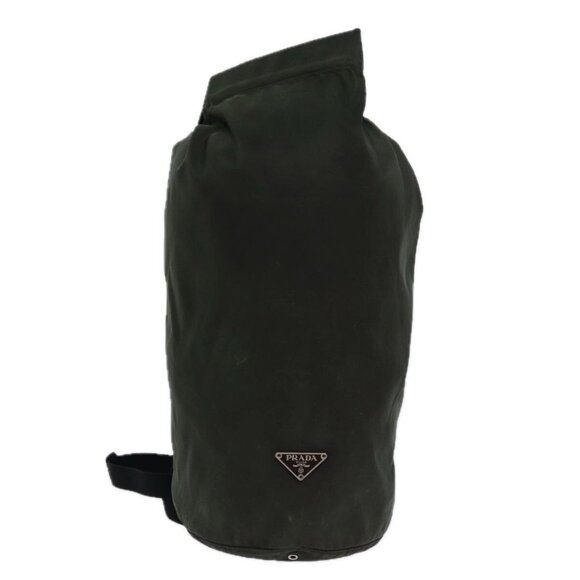PRADA Shoulder Bag Nylon Khaki Auth - Picture 1 of 16